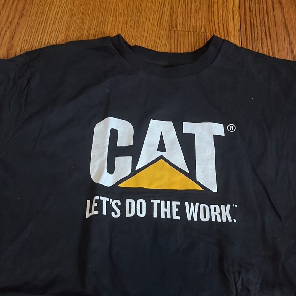 Caterpillar Men’s Black Tee Size M - Picture 2 of 5